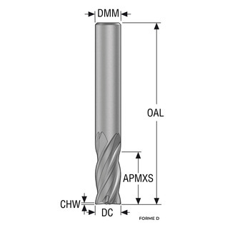 Jse514 - hélice variable, revêtue siron-a, chanfreinée